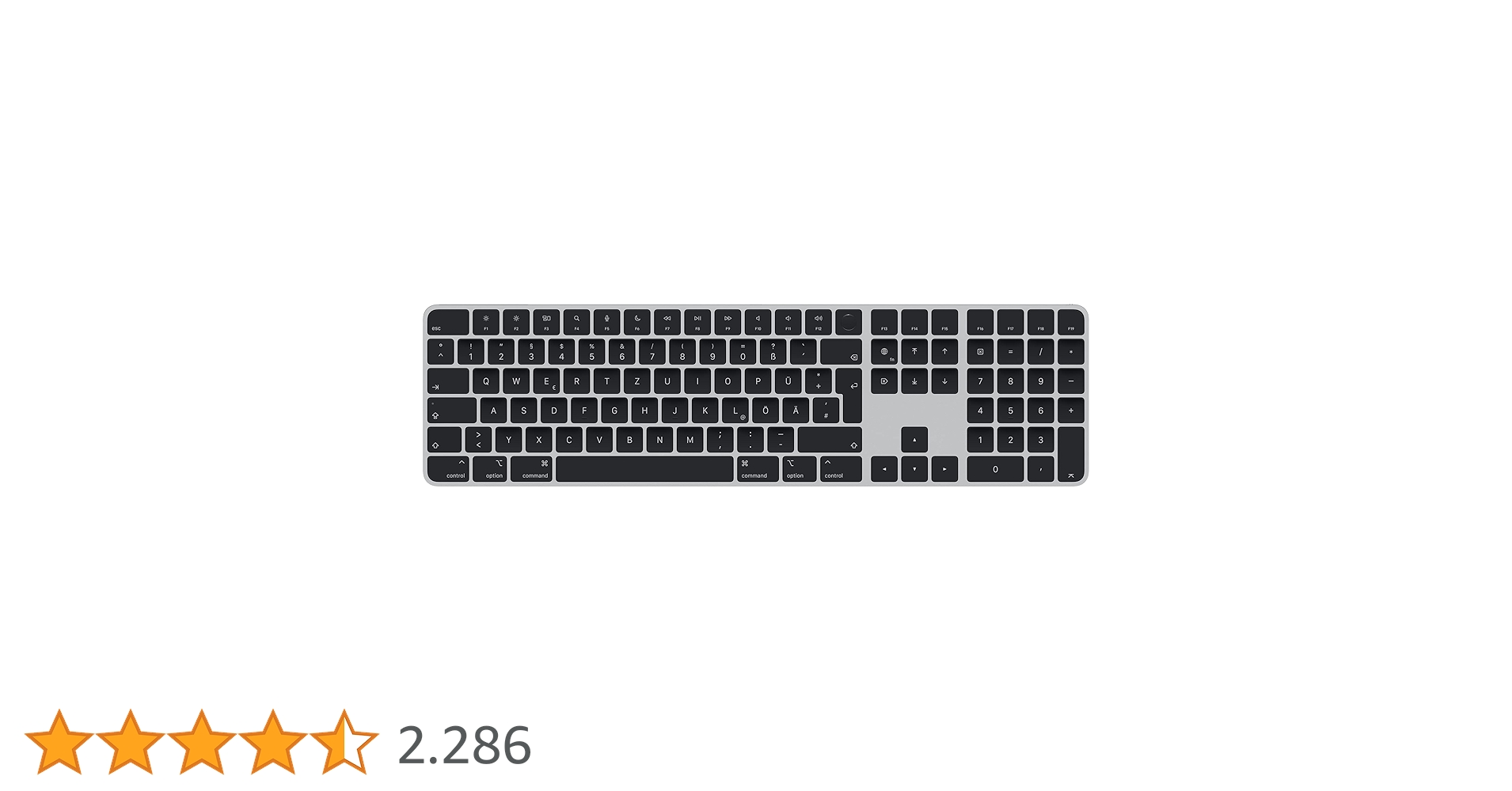 新品同様 ブラック USB-C Touch ID Magic Keyboard Magic Keyboard mit Touch ID und Ziffernblock für Mac Modelle mit